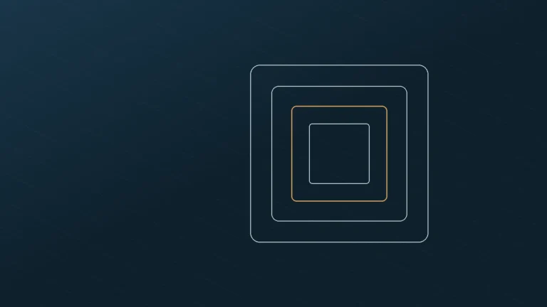 Abstract cover graphic of nested frames, representing the staged release of buyer funds from a Dubai project escrow account